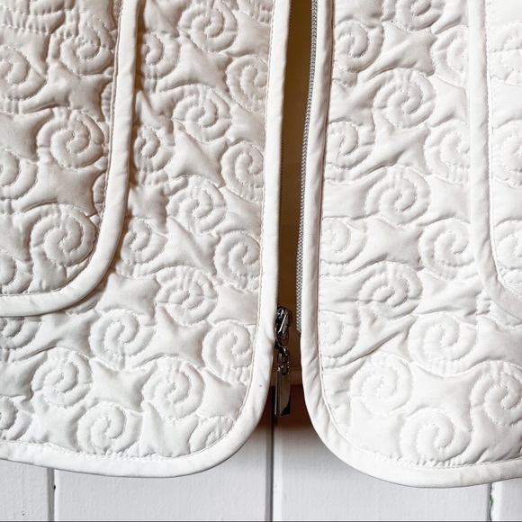 giacca White quilted Jacket. Size Medium. - Picture 8 of 8
